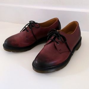 Doc Martins 1461 Antique Temperley Cherry Red Gradient Women’s Size 7 Boots